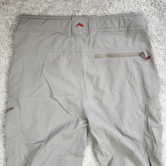 Simms Guide Series Fishing Pants Size Small 30x29 Light Brown Lightweight Hike - Picture 6 of 8